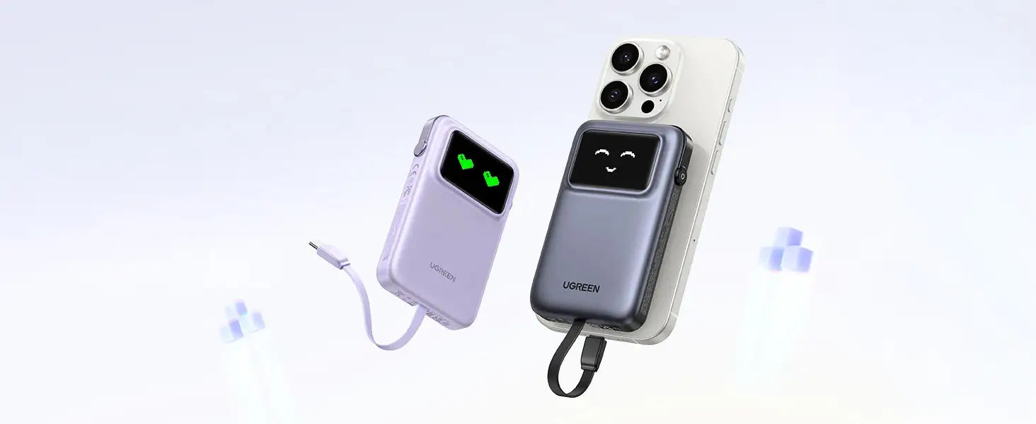 UGREEN Uno 10000mAh ケーブル内蔵型モバイルバッテリー｜見ている