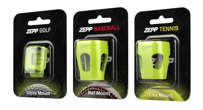 Zeppスイングセンサー用の各スポーツ用マウント、オプション品として Zeppスイングセンサー用の各スポーツ用マウント、オプション品として
