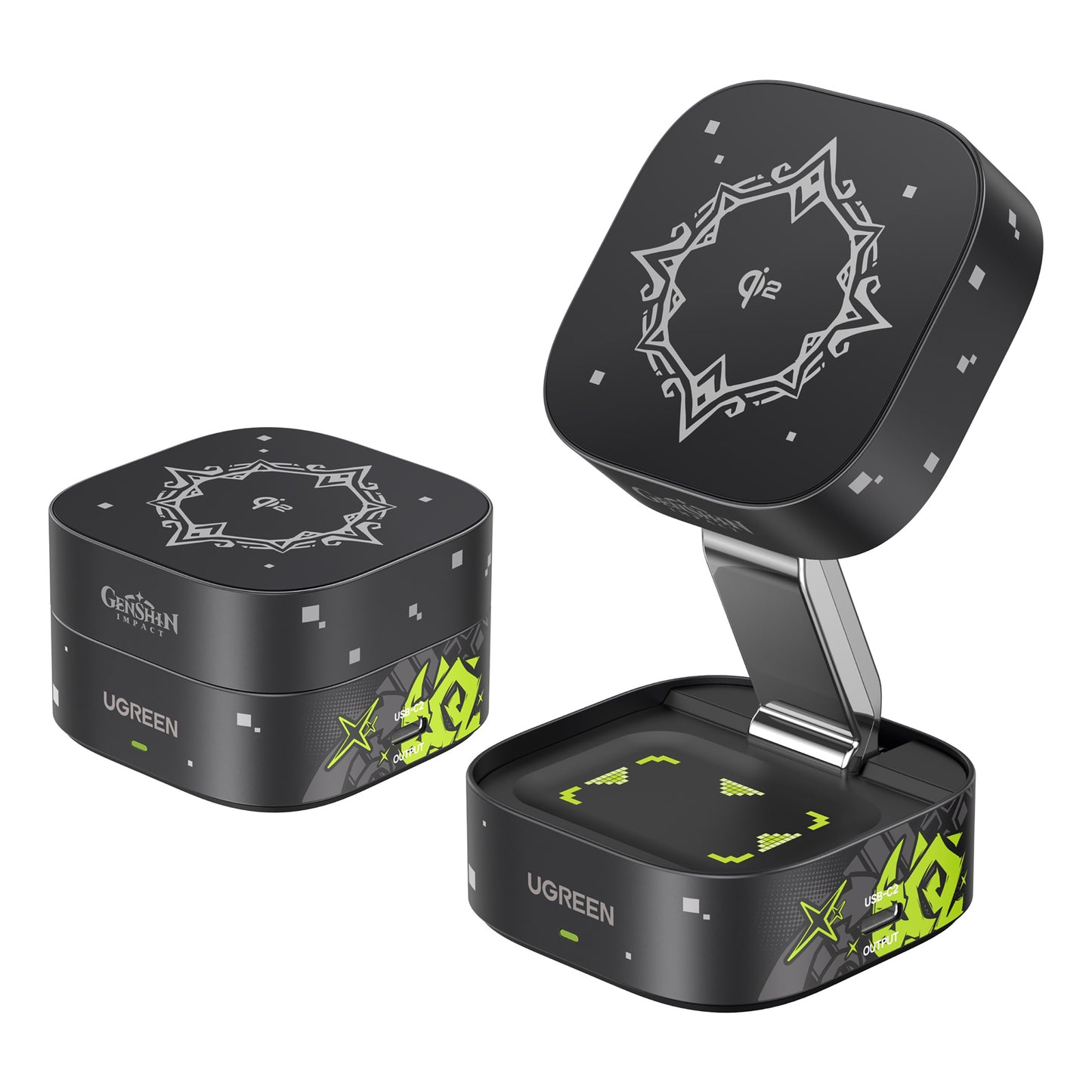 UGREEN 2-in-1 ワイヤレス充電器 15W 原神モデル 35316GI
