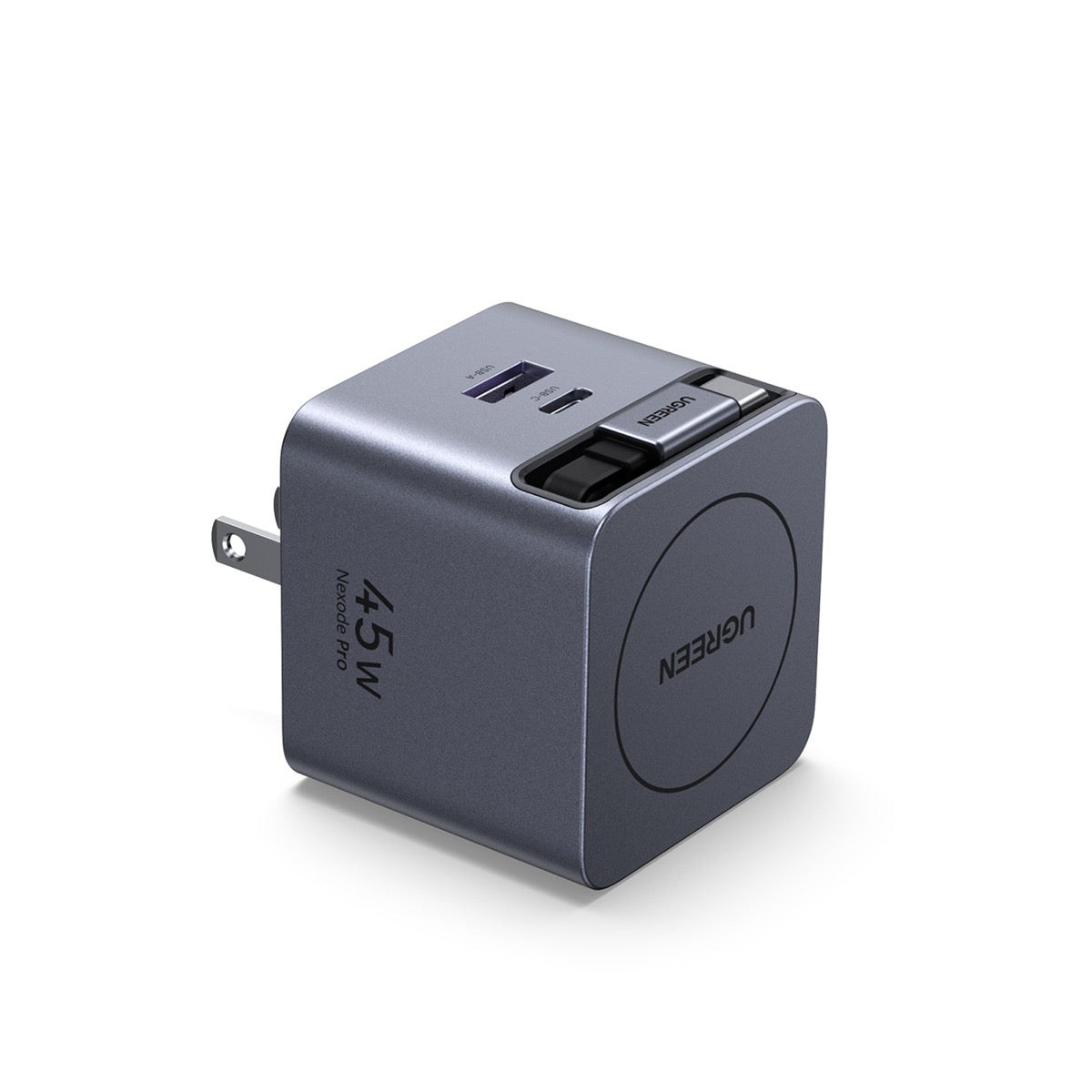 UGREEN 45W 巻き取り式ケーブル付きGaN急速充電器 65821