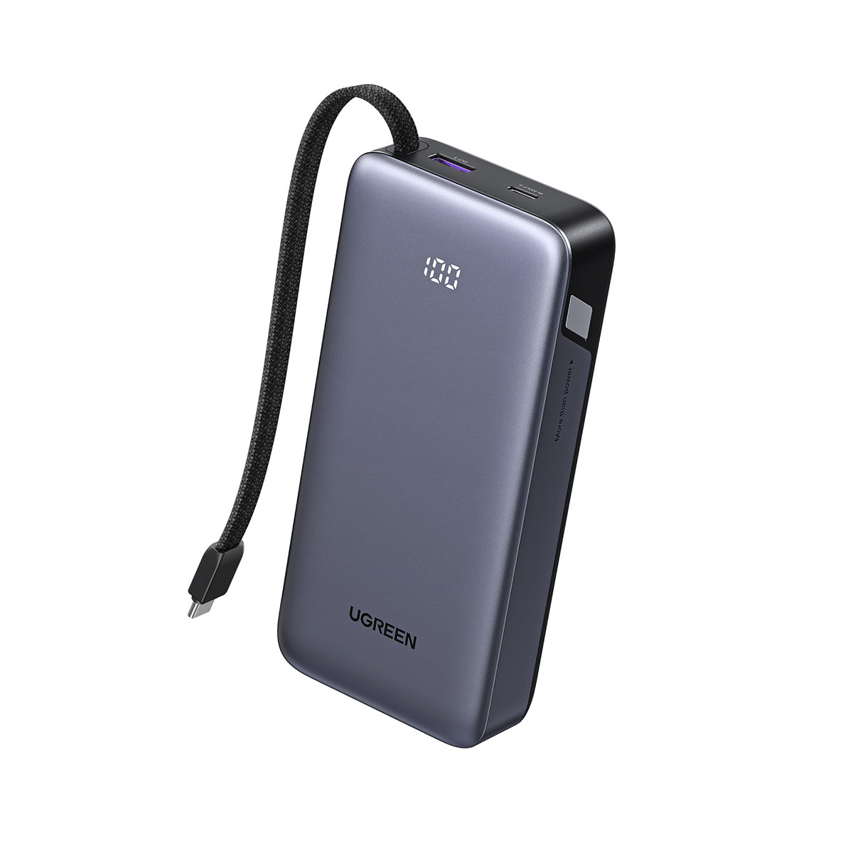 UGREEN 20000mAhケーブル内蔵モバイルバッテリー 55988B