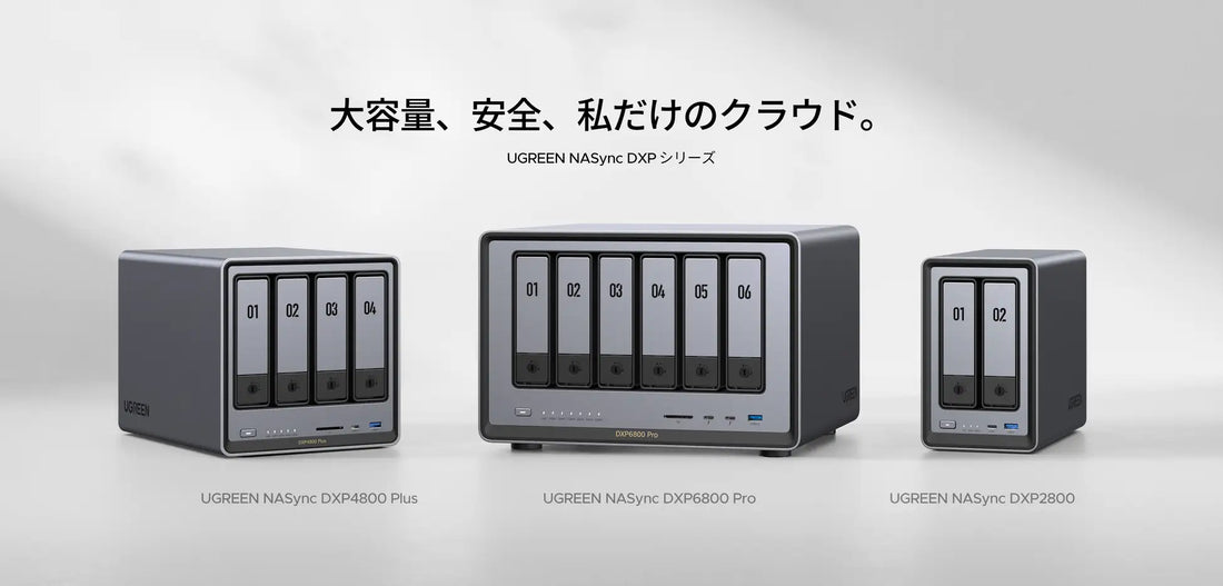 【米国クラウドファンディングにて累計10億円以上達成】UGREEN NASync DXPシリーズ クラウドファンディング開始！