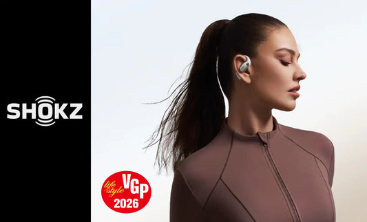 Dolby Audioに対応したオープンイヤー型完全ワイヤレスイヤホンShokz OpenFit 2+をはじめとした、Shokz 4製品がVGP 2026 金賞を受賞
