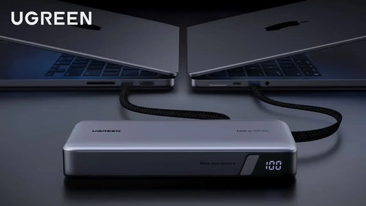 4台のデバイスを同時に充電にできるUGREEN 25000mAhケーブル内蔵モバイルバッテリーを、12月26日より取扱開始