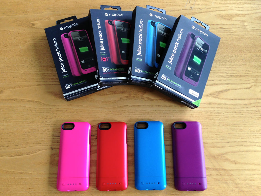 Apple Storeで「mophie juice pack helium for iPhone 5」のカラバリ4色が発売開始！