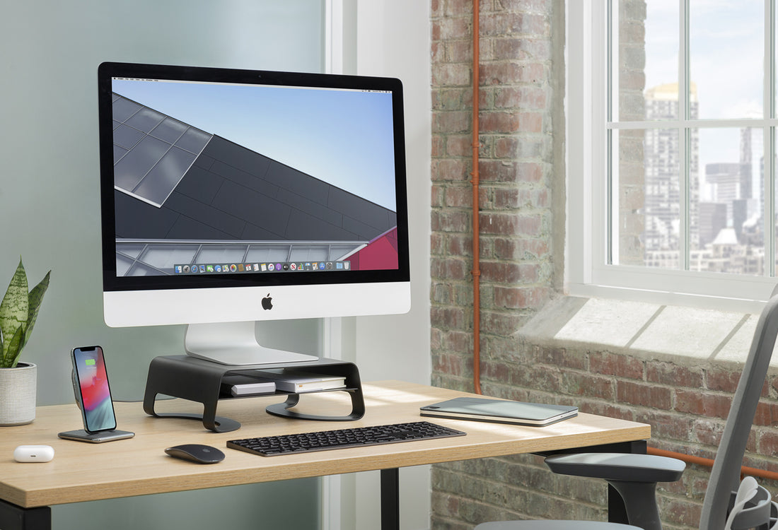 人間工学に基づいたTwelve Southの人気PCスタンドのiMac/ディスプレイ版「Curve Riser」登場！iMacやディスプレイの高さを変えてストレスを軽減しよう。