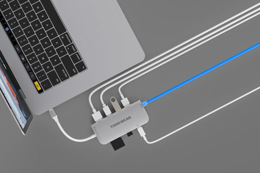 ケーブル１本で７種類のインターフェイスに対応 TUNEWEAR史上最強のUSB type-C変換アダプタ 「TUNEWEAR ALMIGHTY DOCK C2」を発売