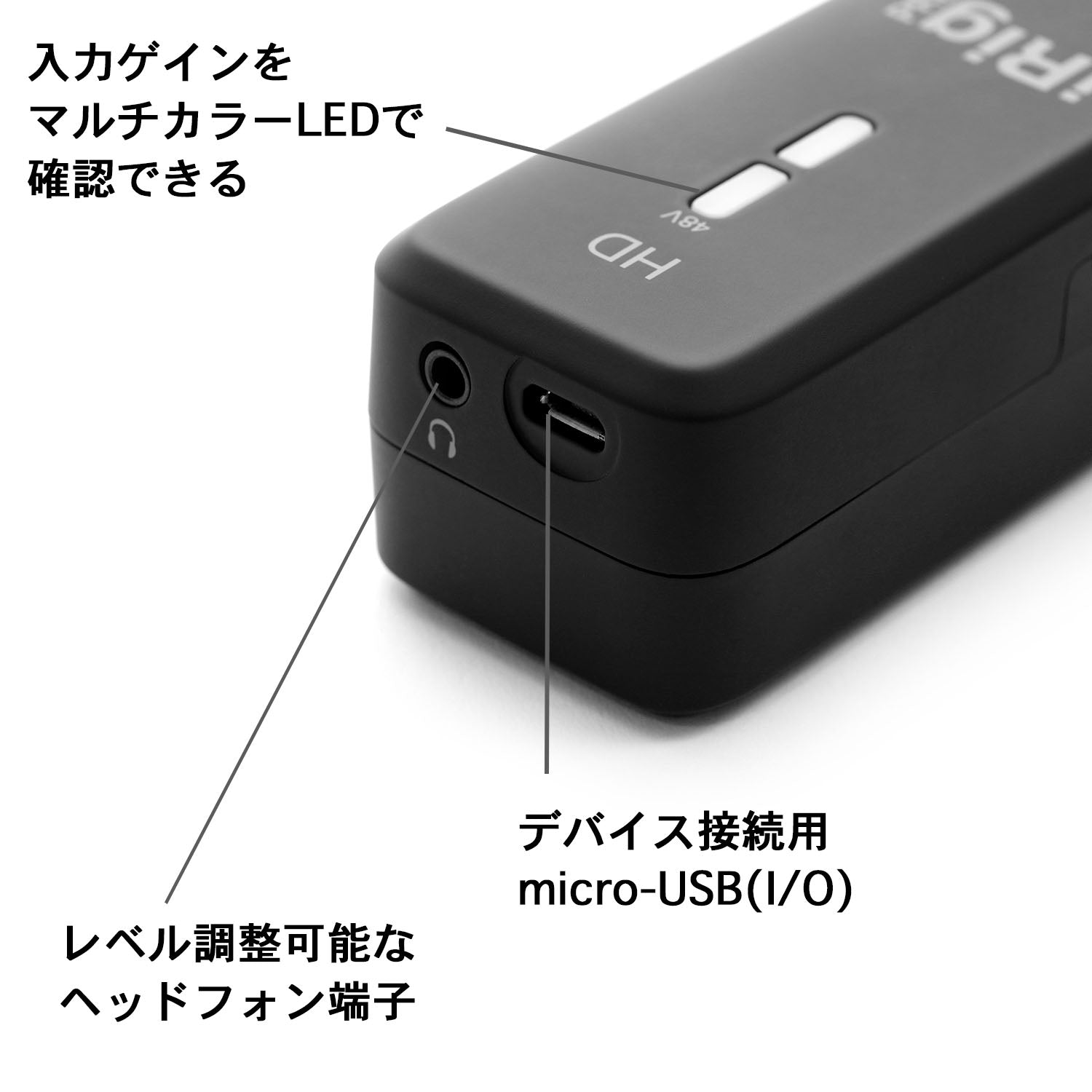 【美品】iRig Pre HD オーディオインターフェイス　iPhone対応 IK Multimedia iRig Pre HD 愛用マイクをiPhoneで使える