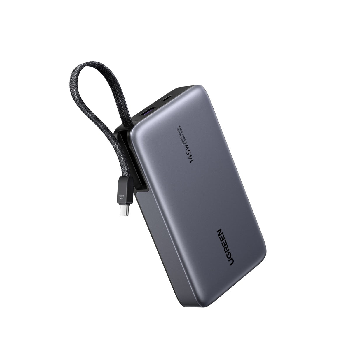 UGREEN 20000mAhケーブル付きモバイルバッテリー 55992B