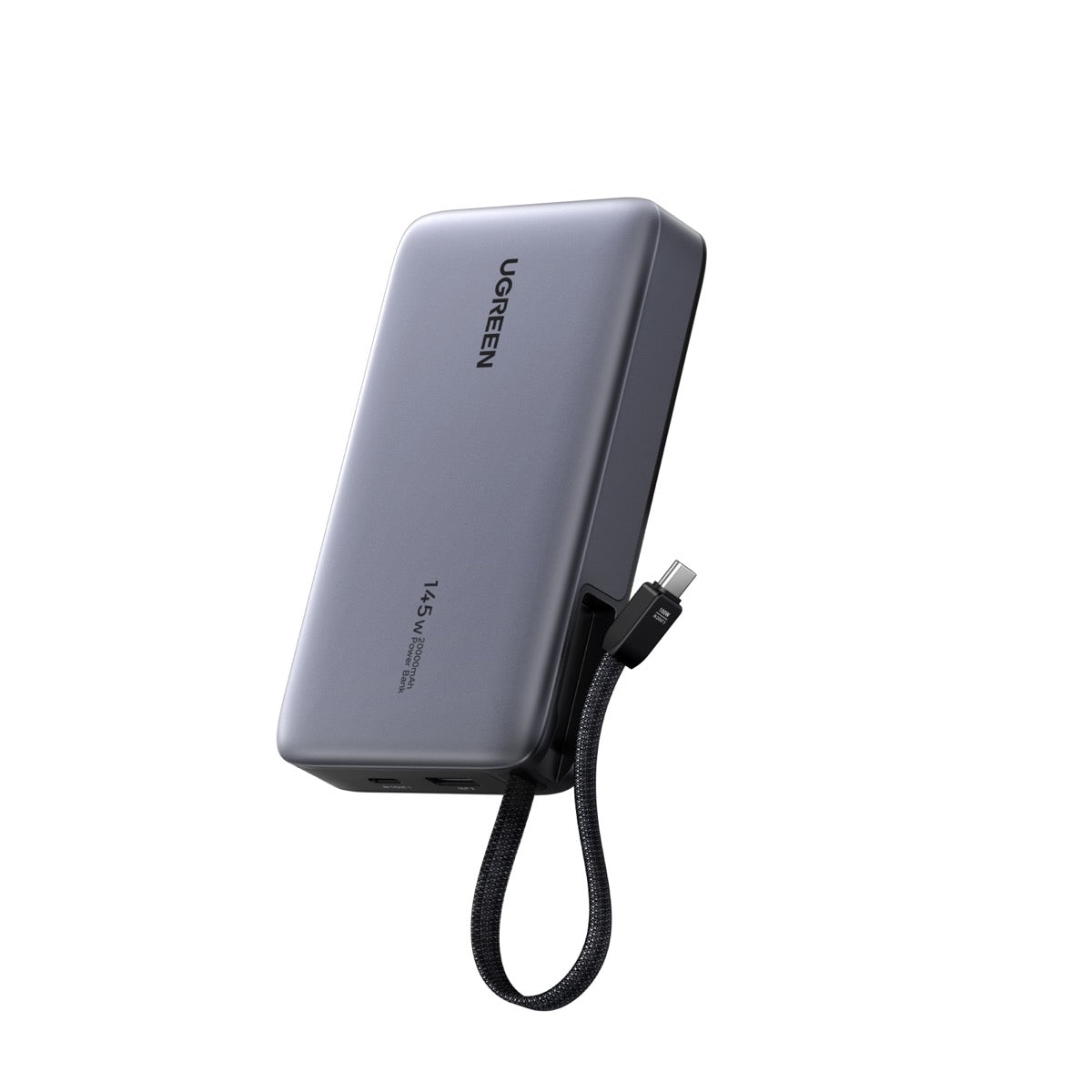 UGREEN 20000mAhケーブル付きモバイルバッテリー 55992B