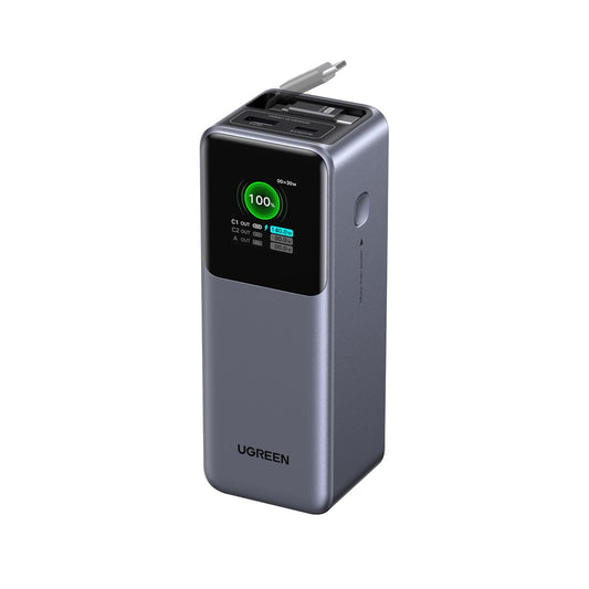 UGREEN 20000mAh巻き取り式ケーブル付きモバイルバッテリー 55987B