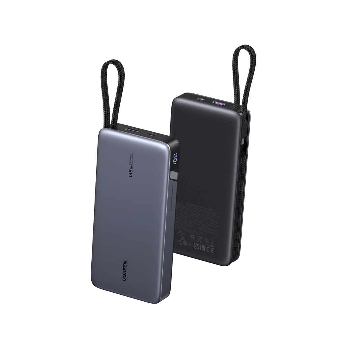 UGREEN 25000mAhケーブル内蔵モバイルバッテリー 55995B – FOCALPOINT