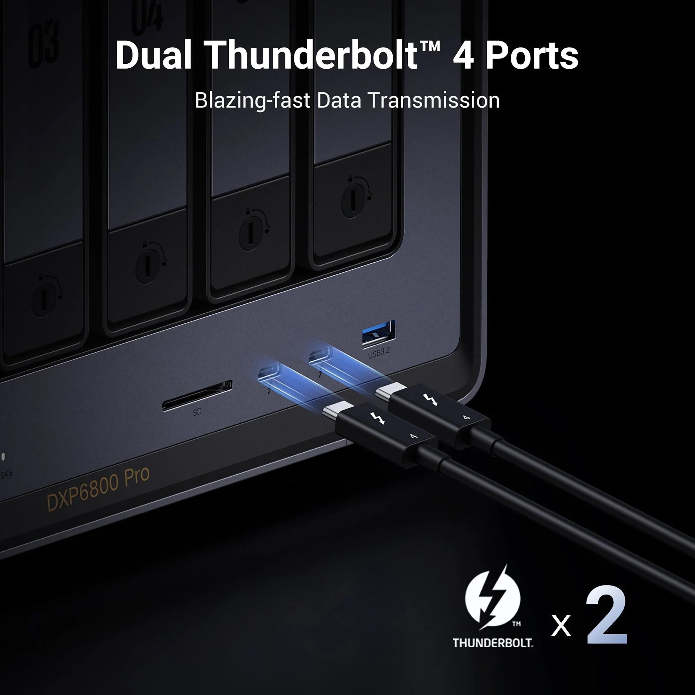 UGREEN NASync DXP6800 Pro 未使用、未開封品 UGREEN NASync DXP6800 Pro, 6-Bay Thunderbolt™ NAS with Inte