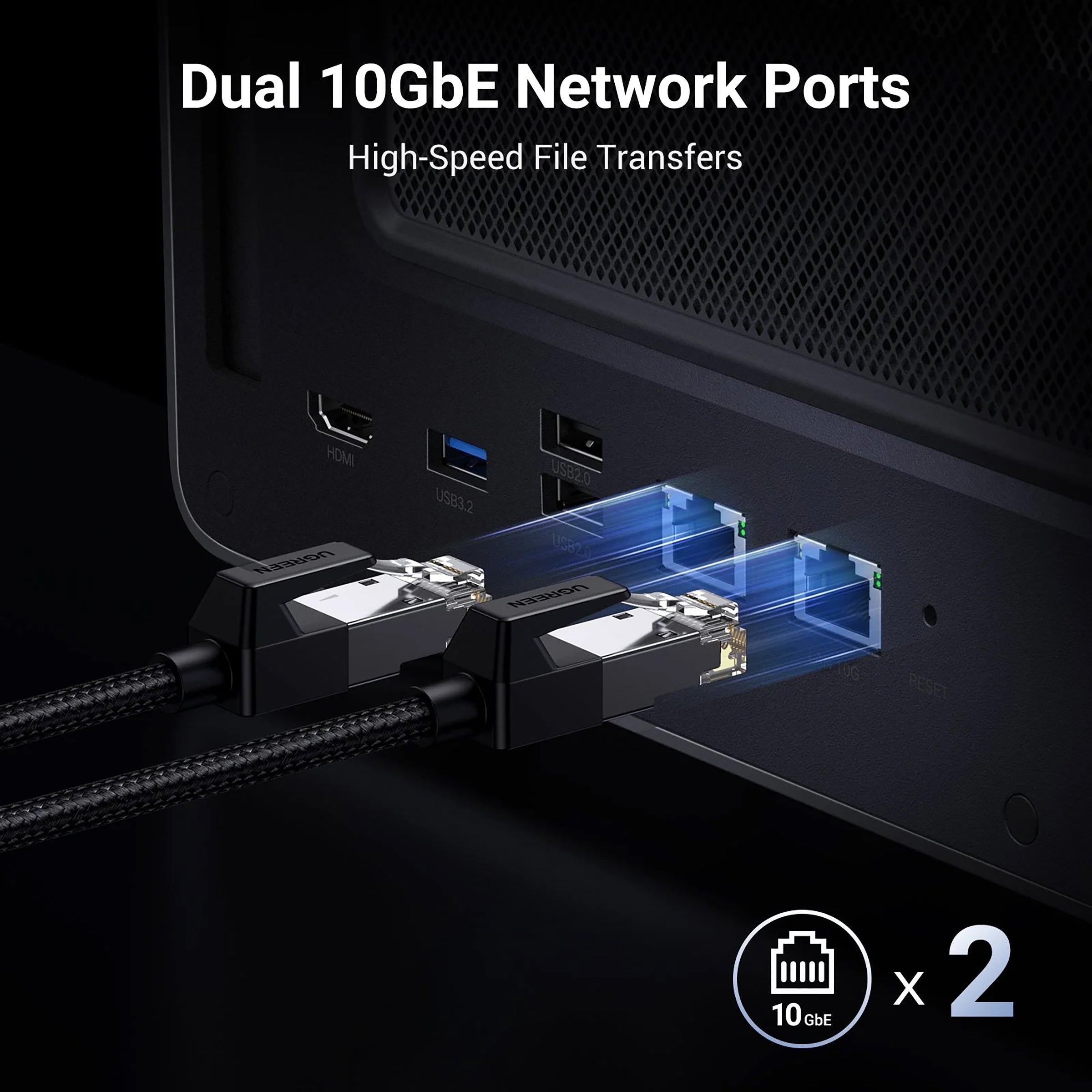 UGREEN NASync DXP8800 Plus 8-bay 55220B – FOCALPOINT DIRECT