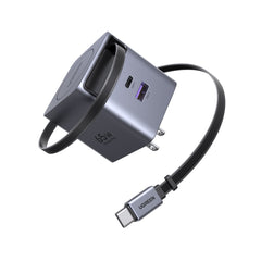 UGREEN 65W GaN巻き取り式ケーブル付き急速充電器 65824