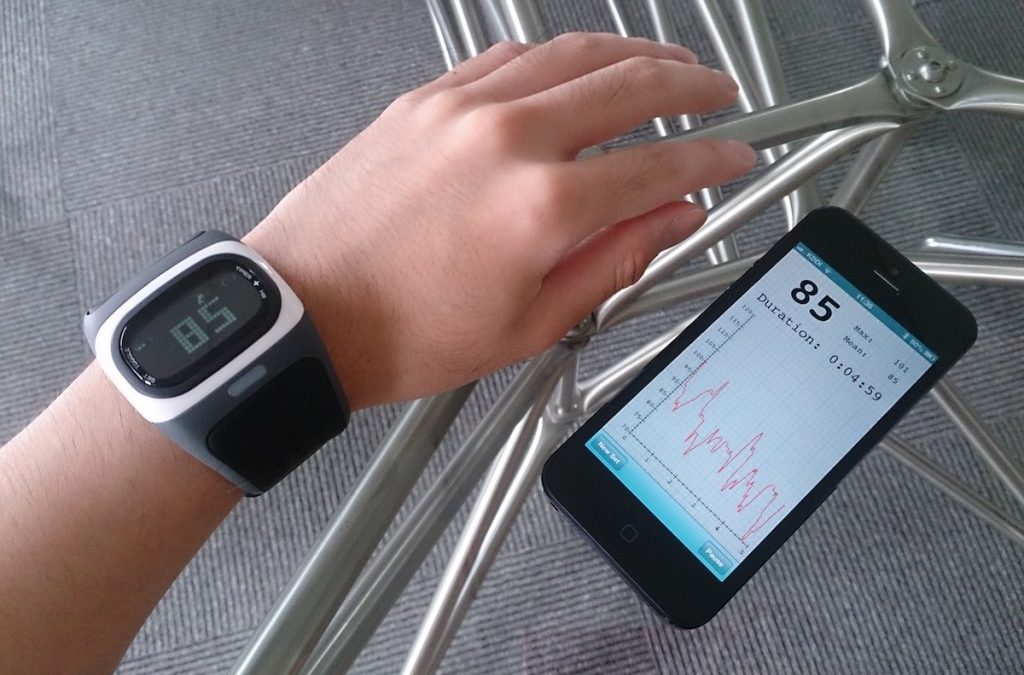 「MIO Alpha 脈拍計付き腕時計」＋「Heart Graph」アプリで脈拍をグラフ化してみる。