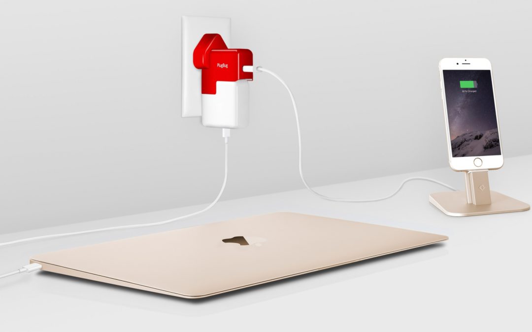 Macの電源アダプタに充電用USBをプラスする「PlugBug」、新MacBookに対応！