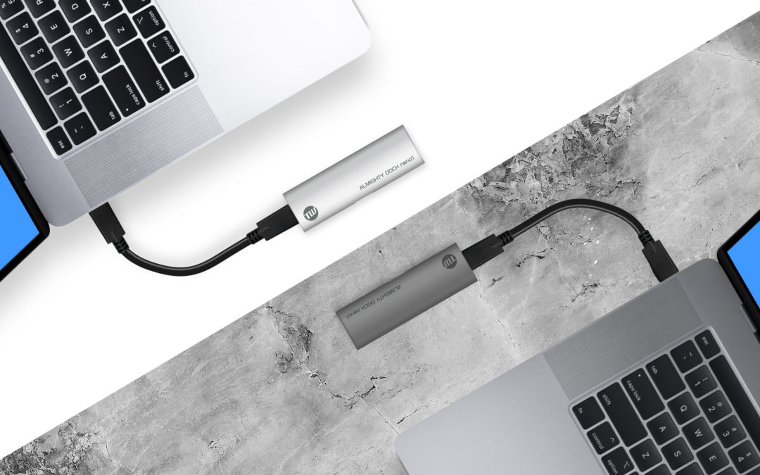 【超小型 5-in-1 USB Dock】「ALMIGHTY DOCK nano1」クラウドファンディング開始。USB-C、USB-Aで使える超小型USBハブ