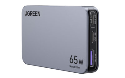 UGREEN Nexode Pro 薄型急速充電器65W GaN 2C1A 3ポート 海外用変換プラグ付き|最大65Wの急速充電